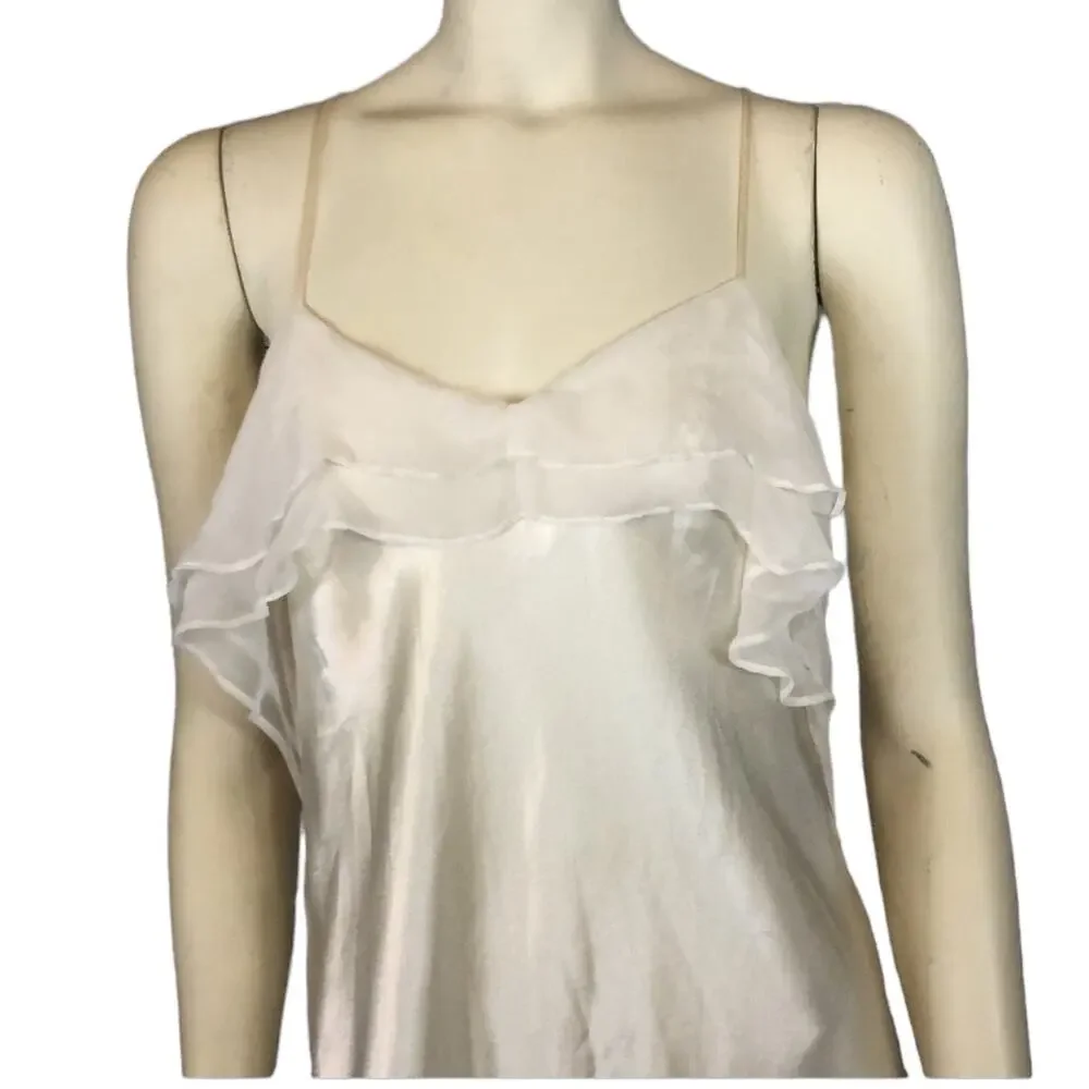 American Vintage retro romantic hidden fantasy ivory sheer slip size medium